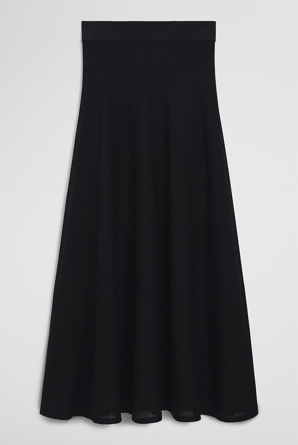 Flared Knit Skirt