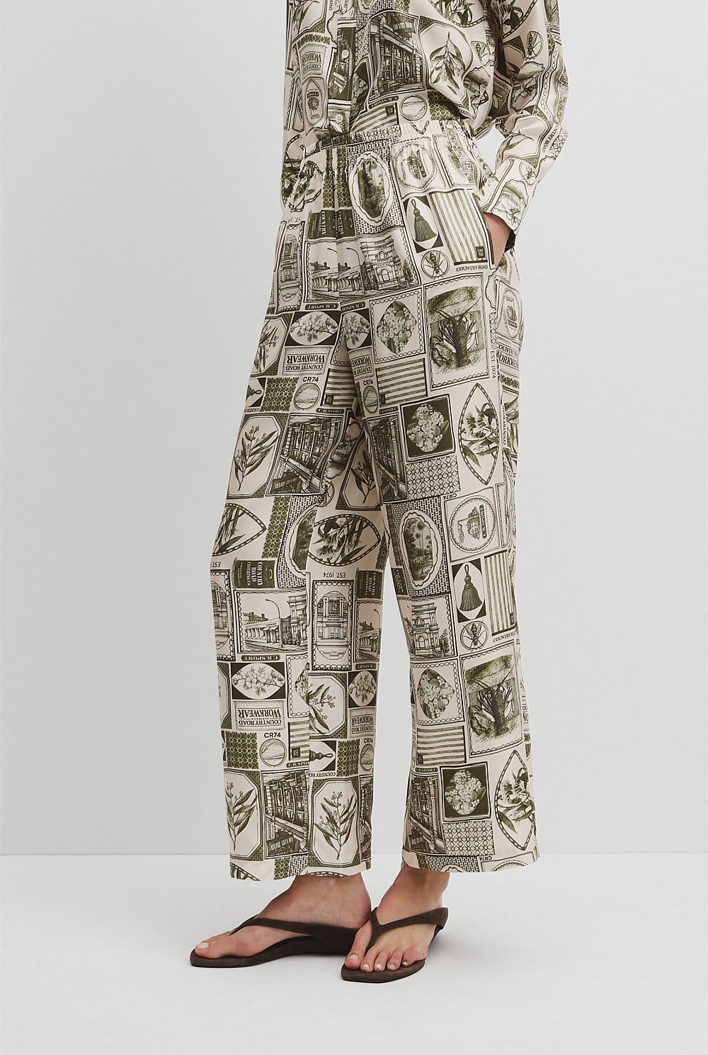 Print Silk Pant