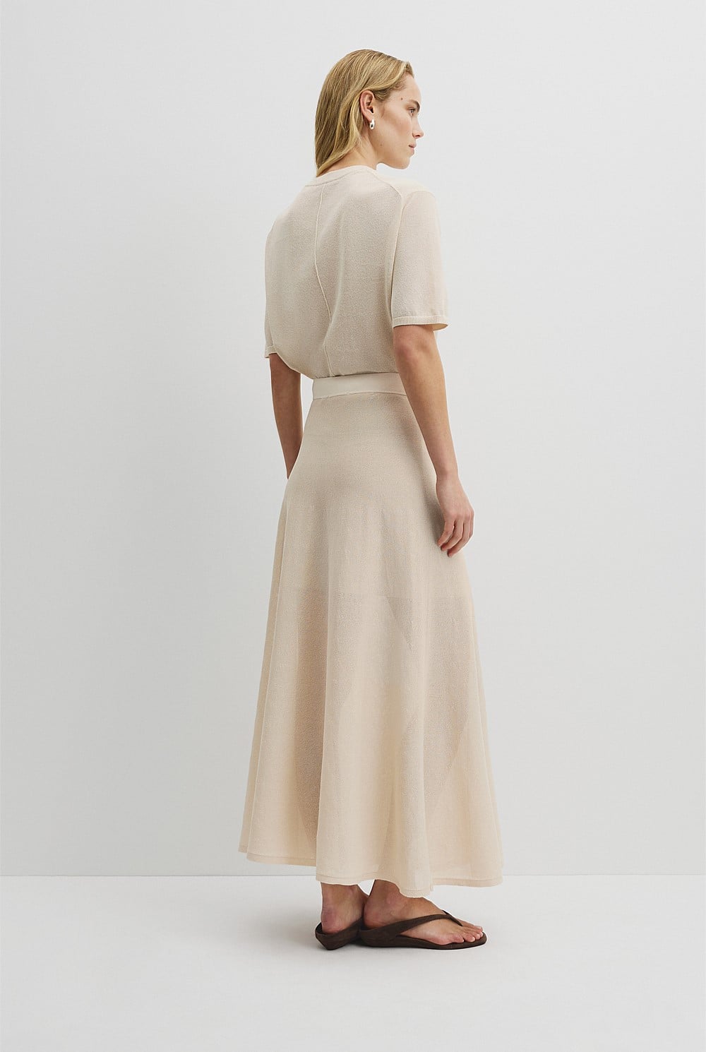 Flared Knit Skirt