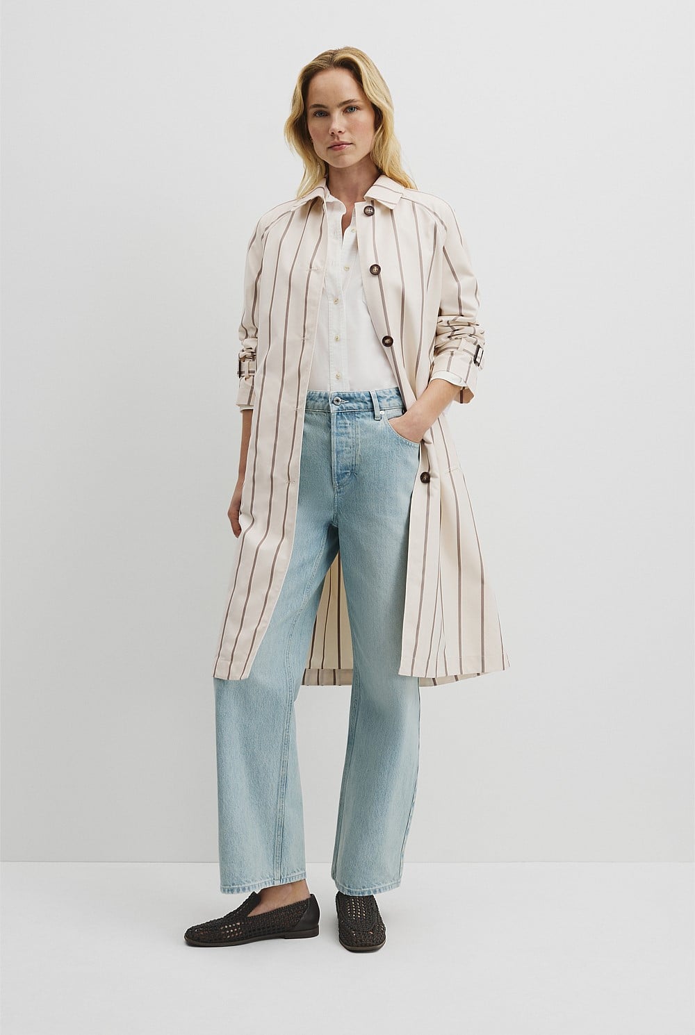 Longline Stripe Coat