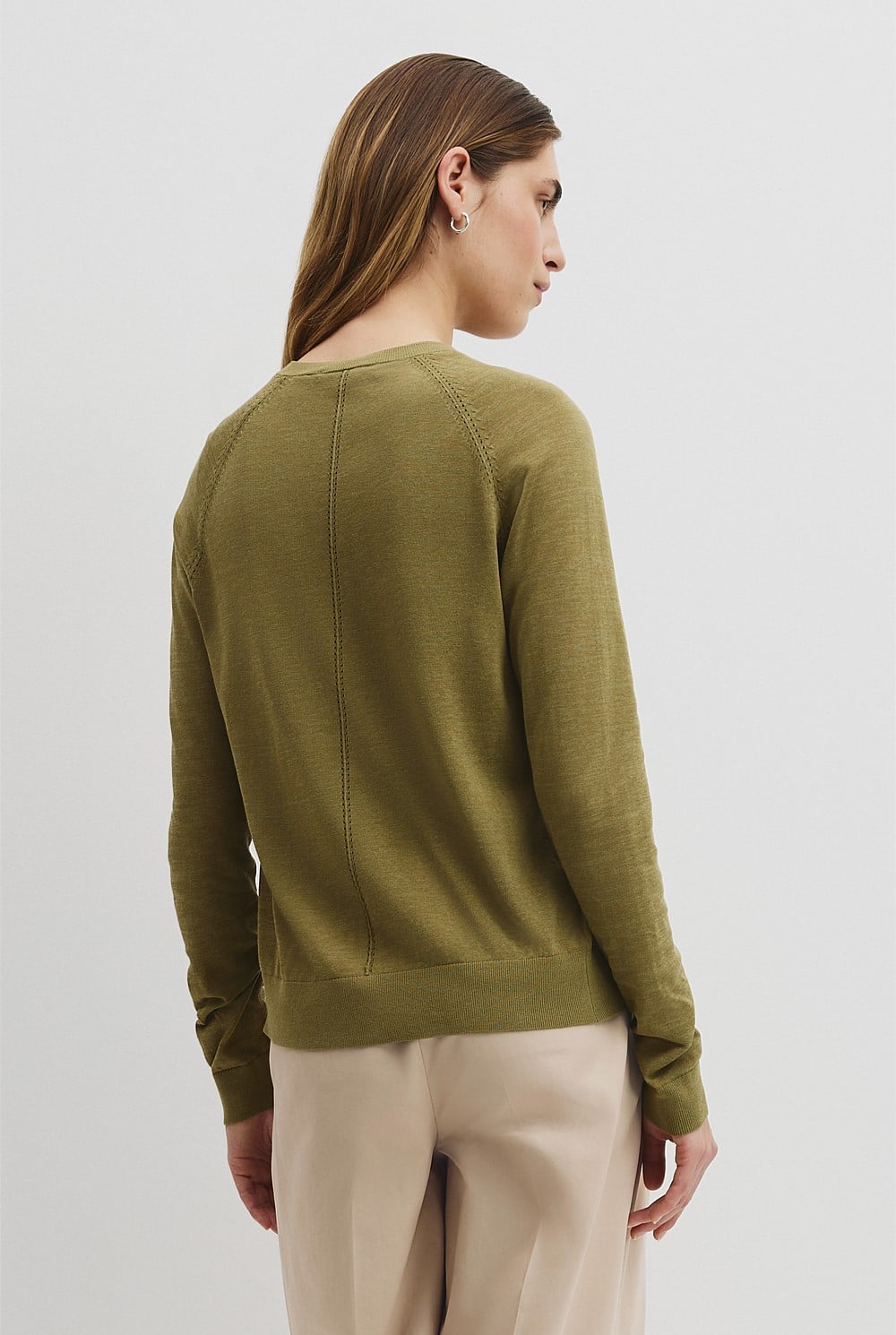 Pointelle Detail Cardigan