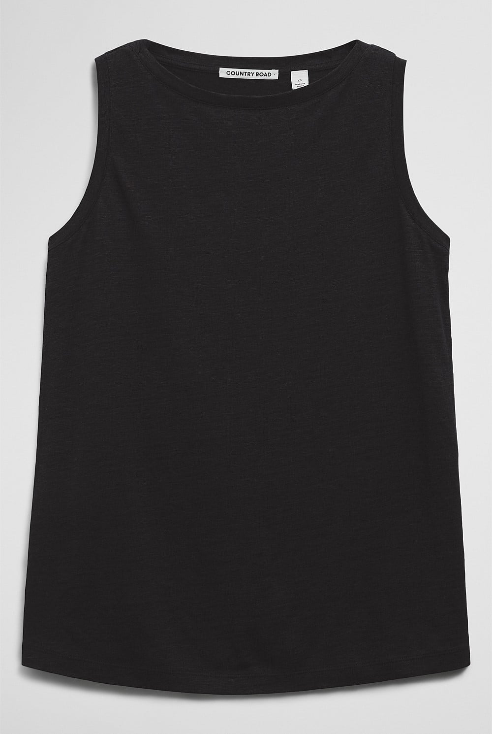 Linen Boat Neck Tank