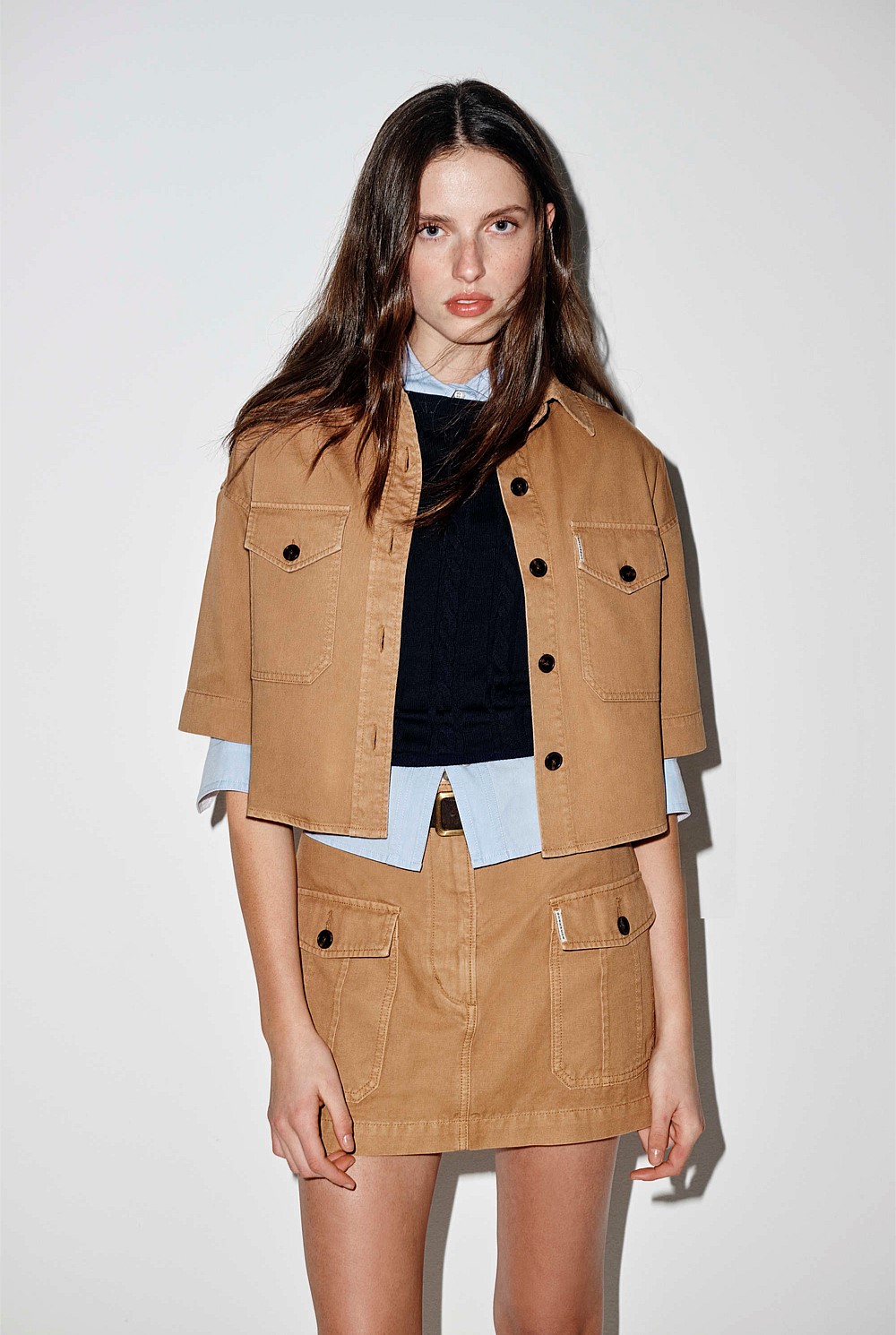 Workwear Mini Skirt