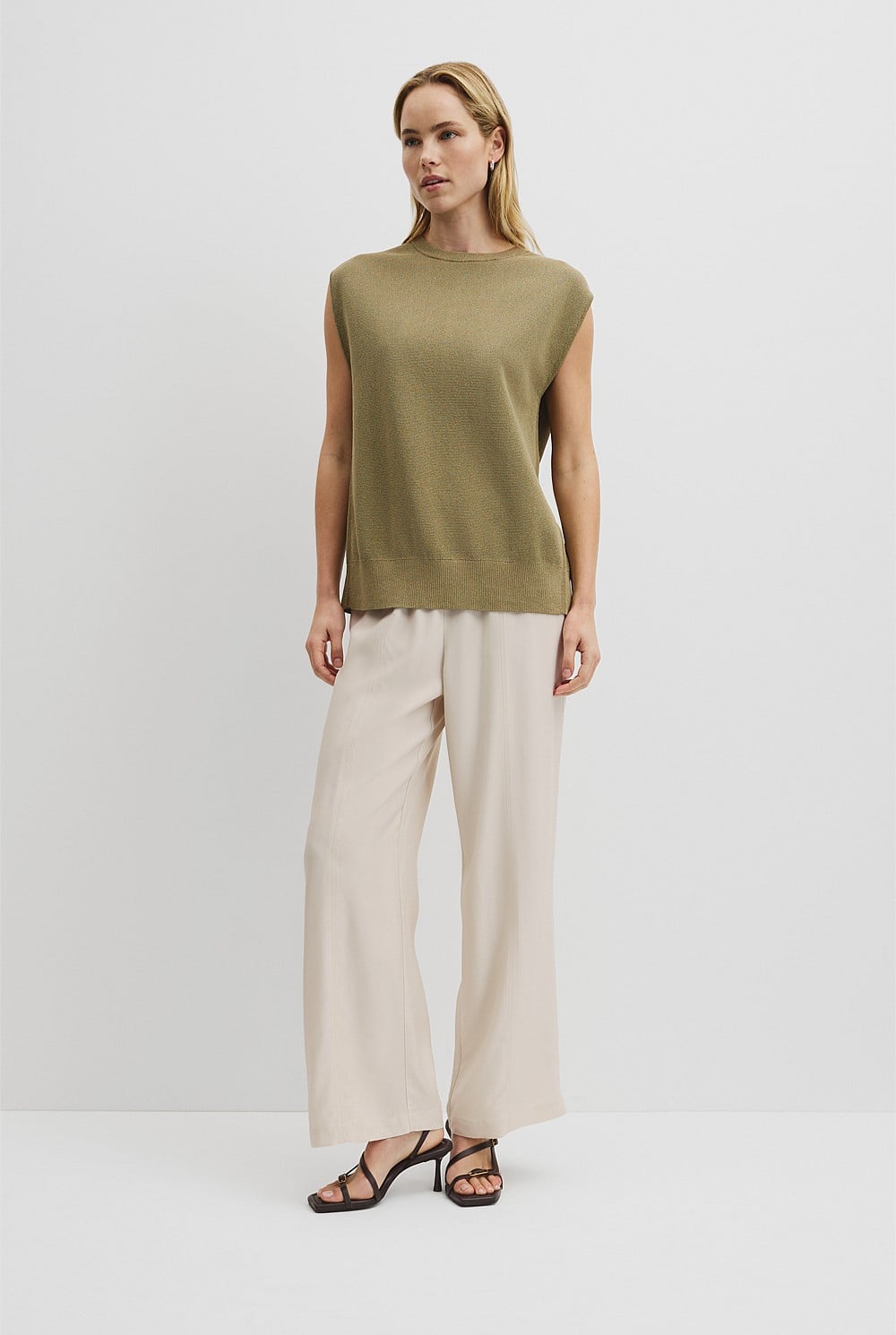 High Neck Sleeveless