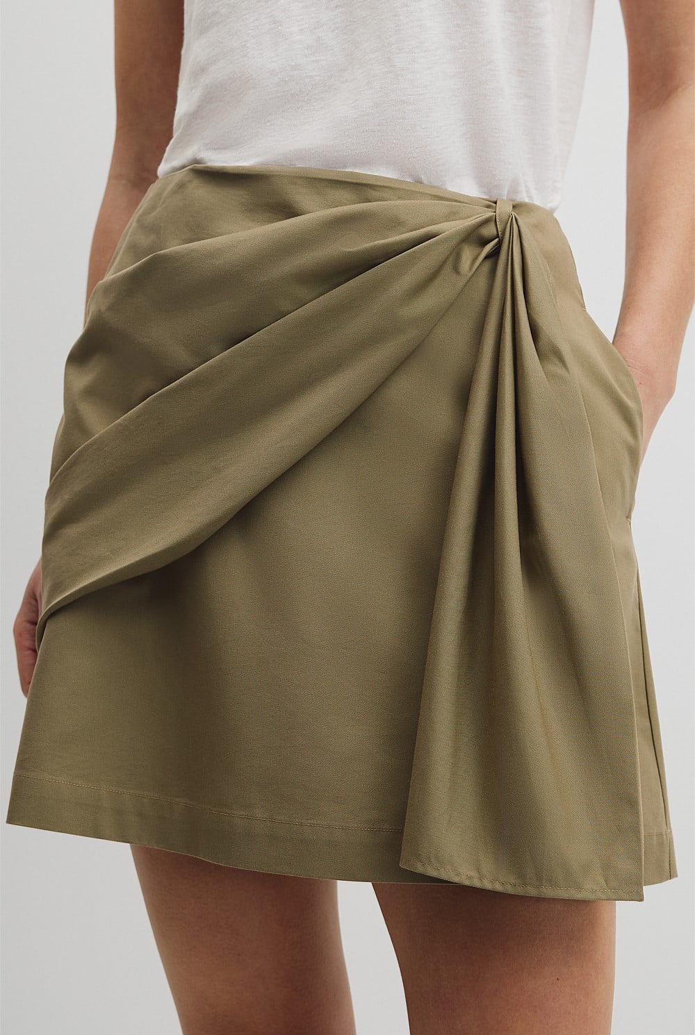 Bow Drape Skirt