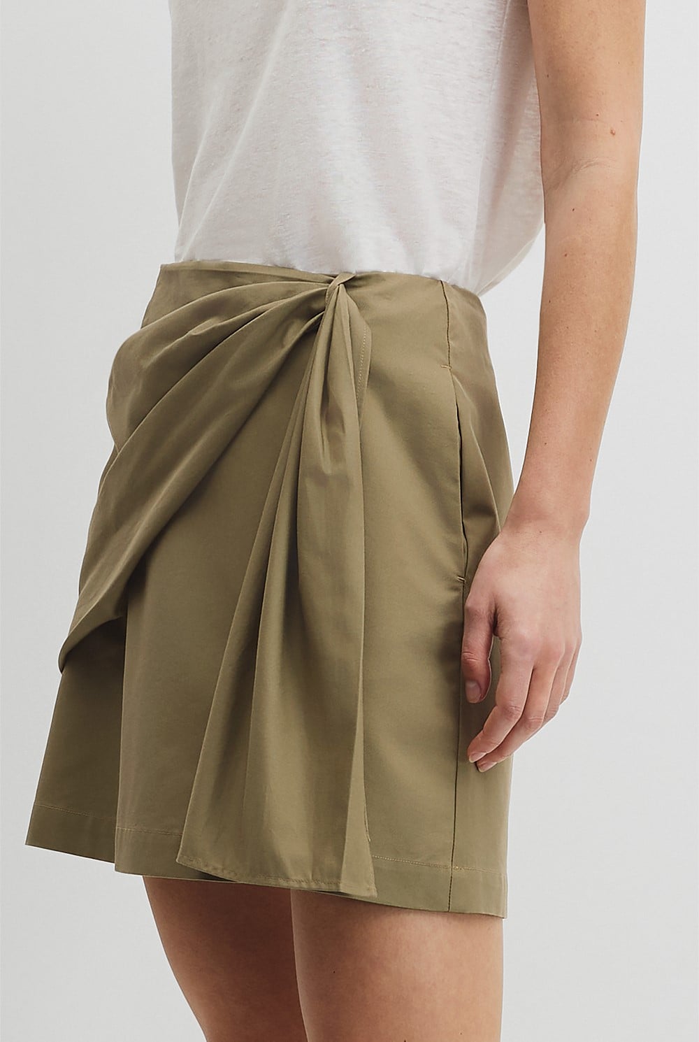Bow Drape Skirt