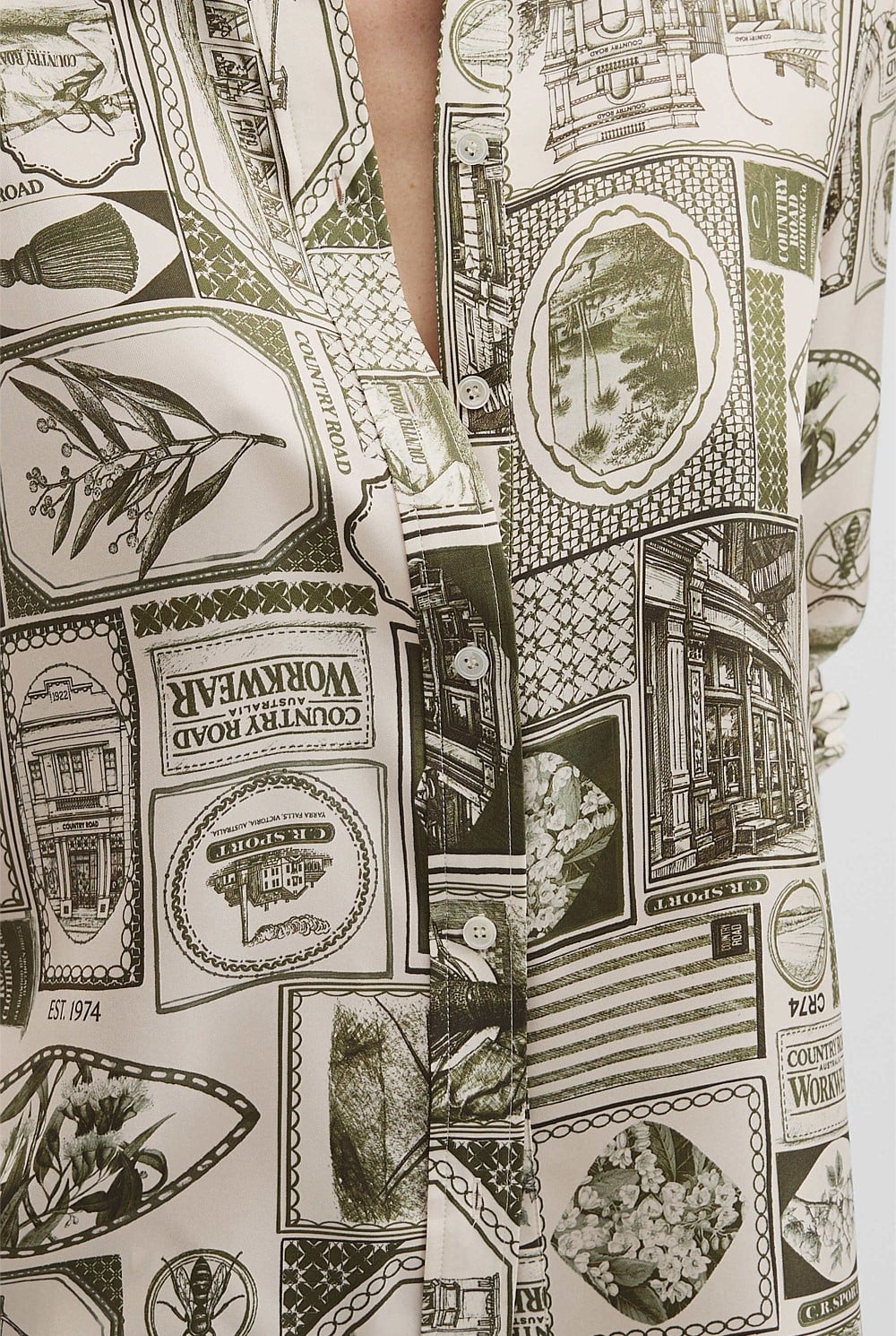 Print Silk Blouse