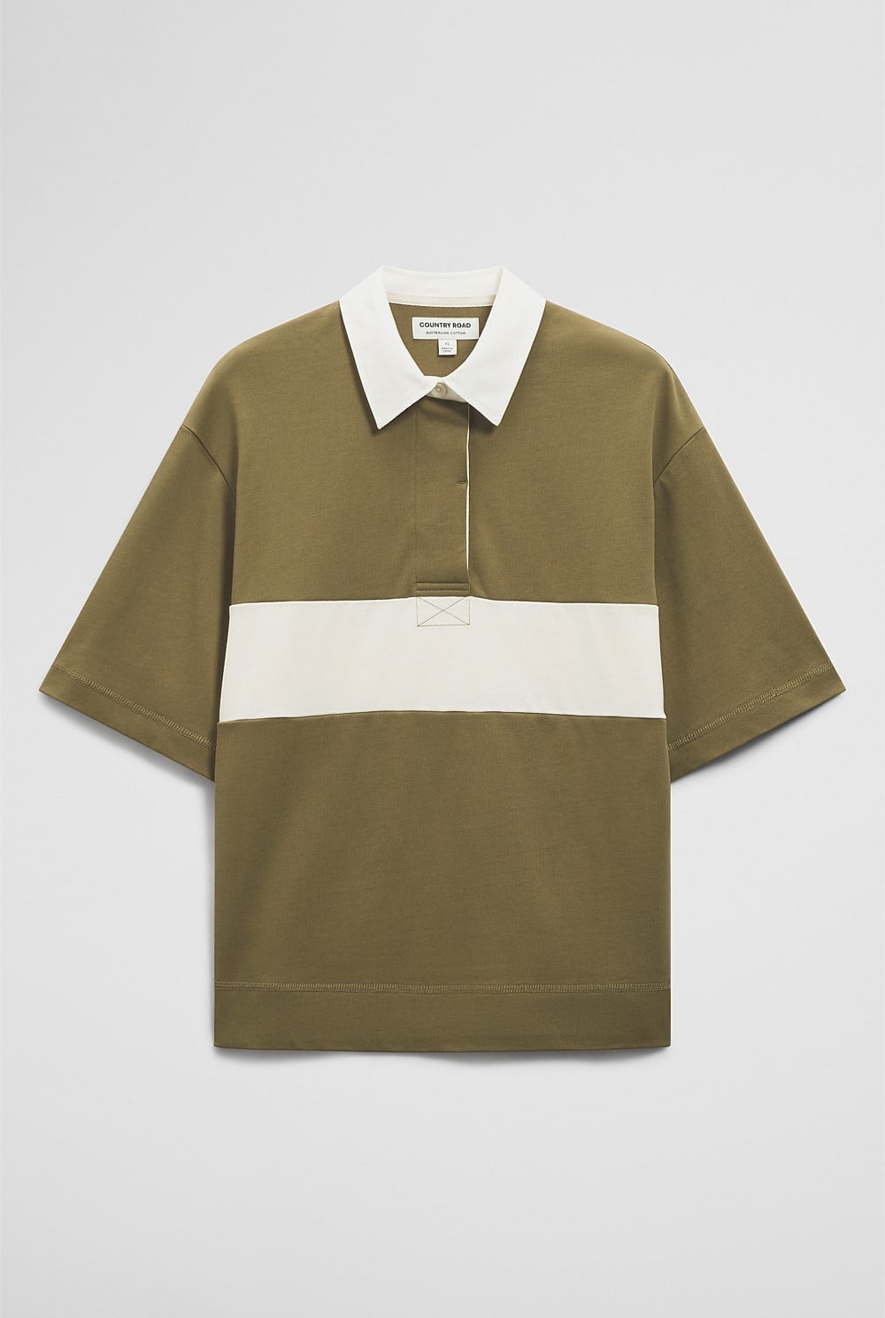 Australian Cotton Short Sleeve Workwear Block Rugby Polo