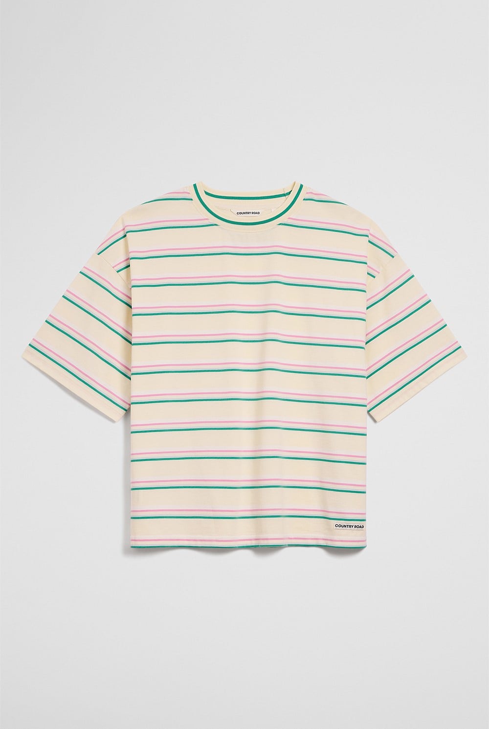 Teen Short Sleeve Oversized Stripe T-Shirt