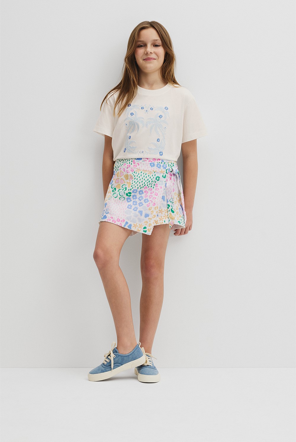 Teen Short Sleeve Oversized Print T-Shirt