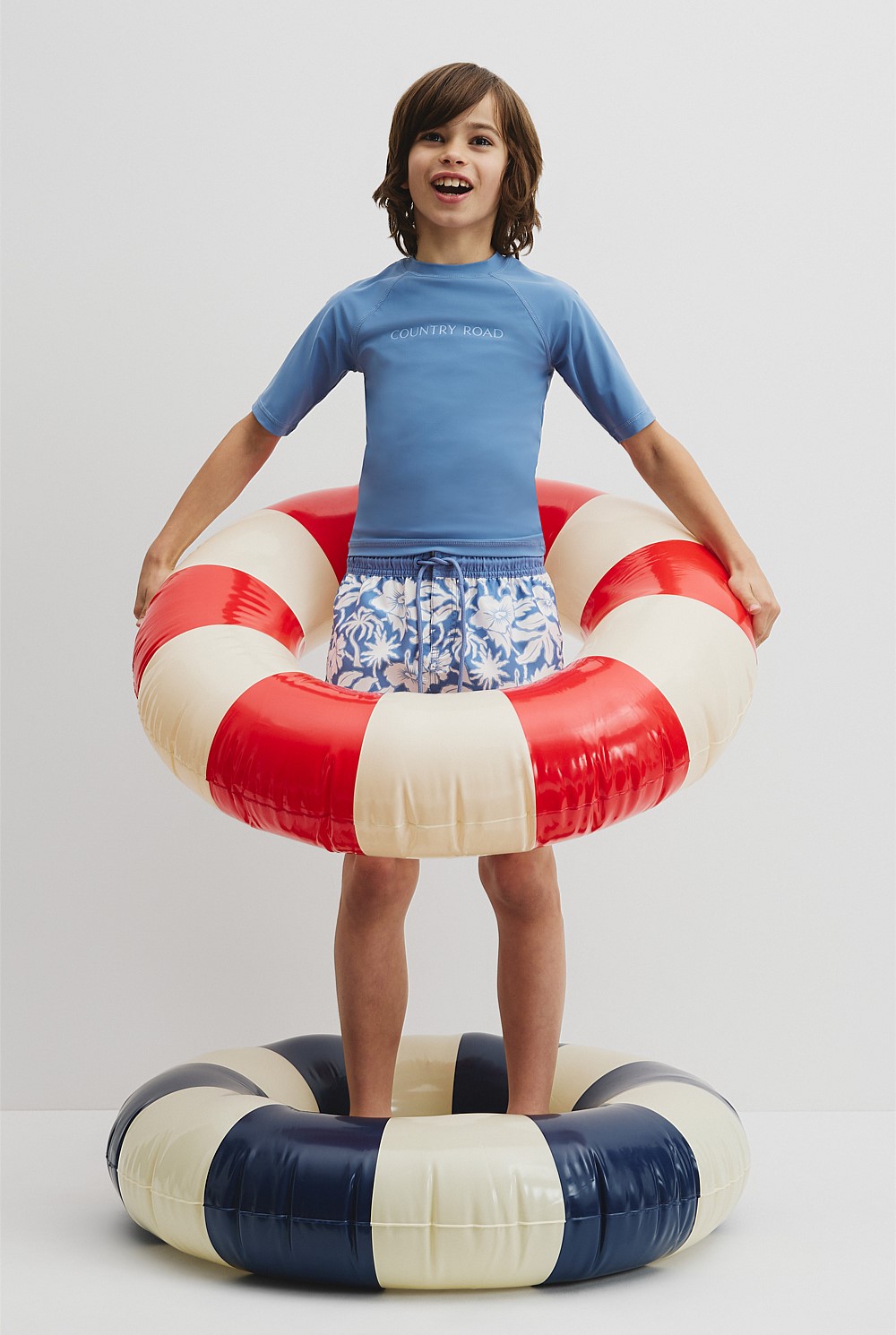 Teen Short Sleeve Logo Rash Vest