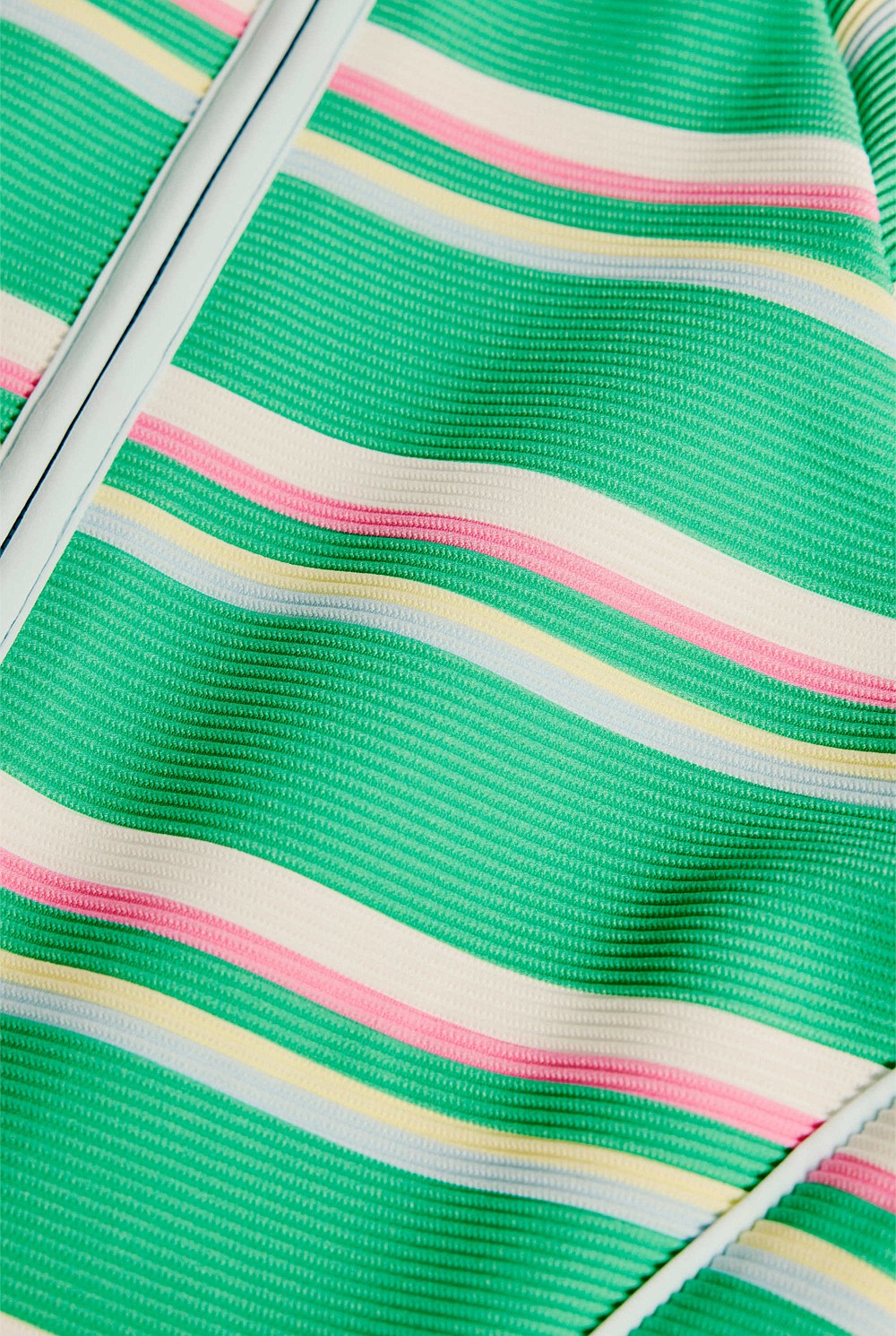 Teen Short Sleeve Stripe Swimsuit