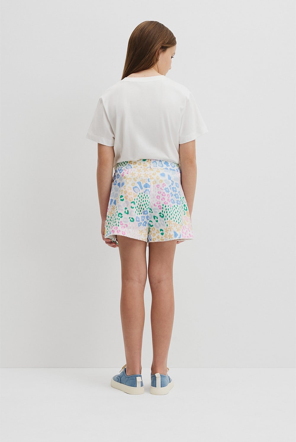 Teen Print Wrap Skort