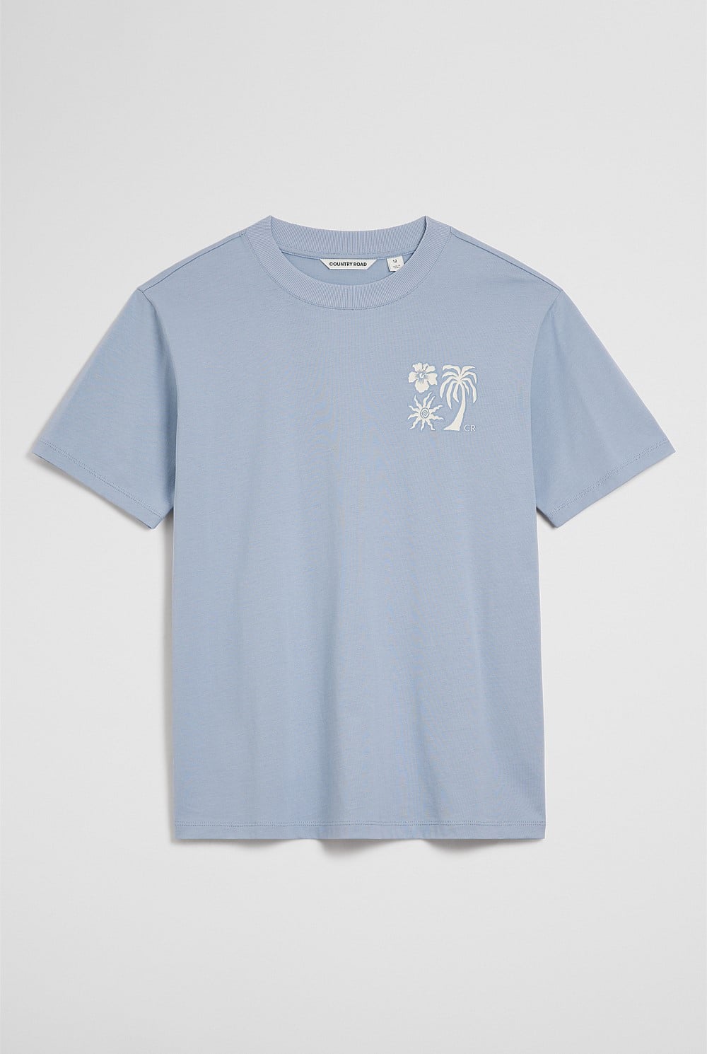 Relaxed Hibiscus Print T-Shirt