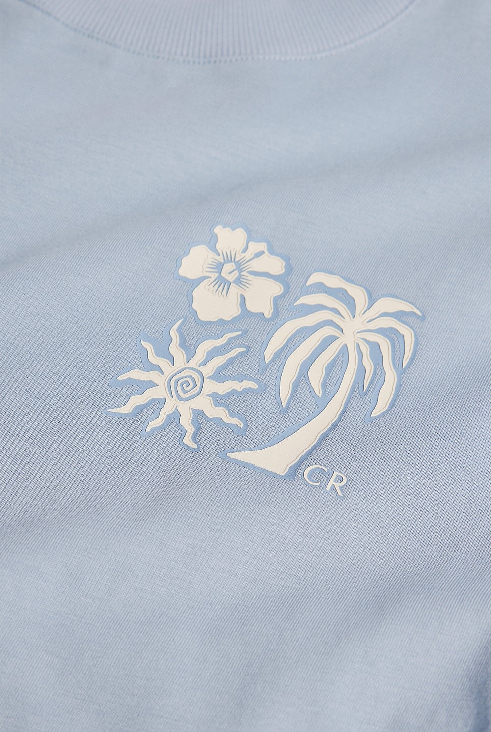 Relaxed Hibiscus Print T-Shirt