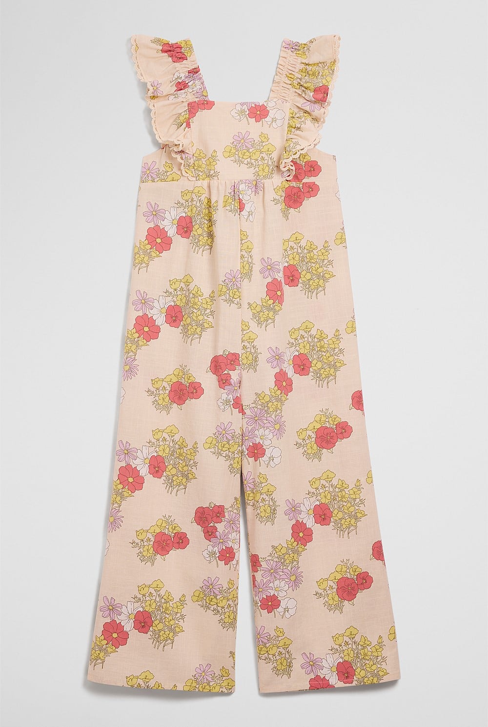 Short Sleeve Printed Jumpsuit