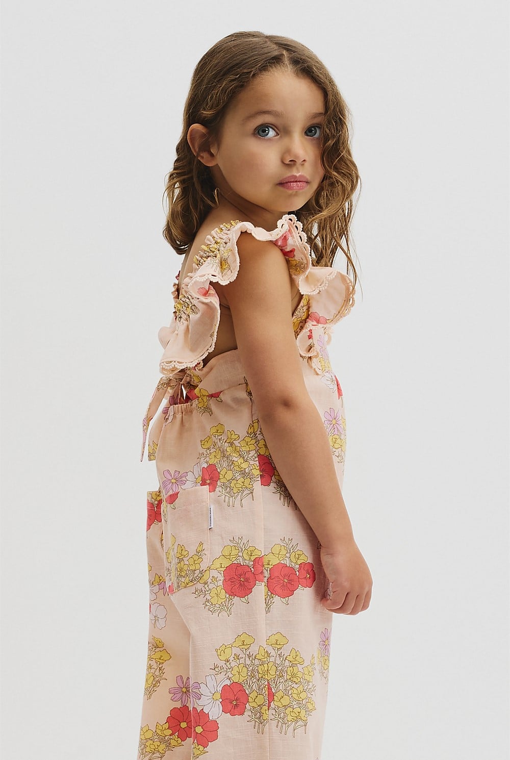 Short Sleeve Printed Jumpsuit