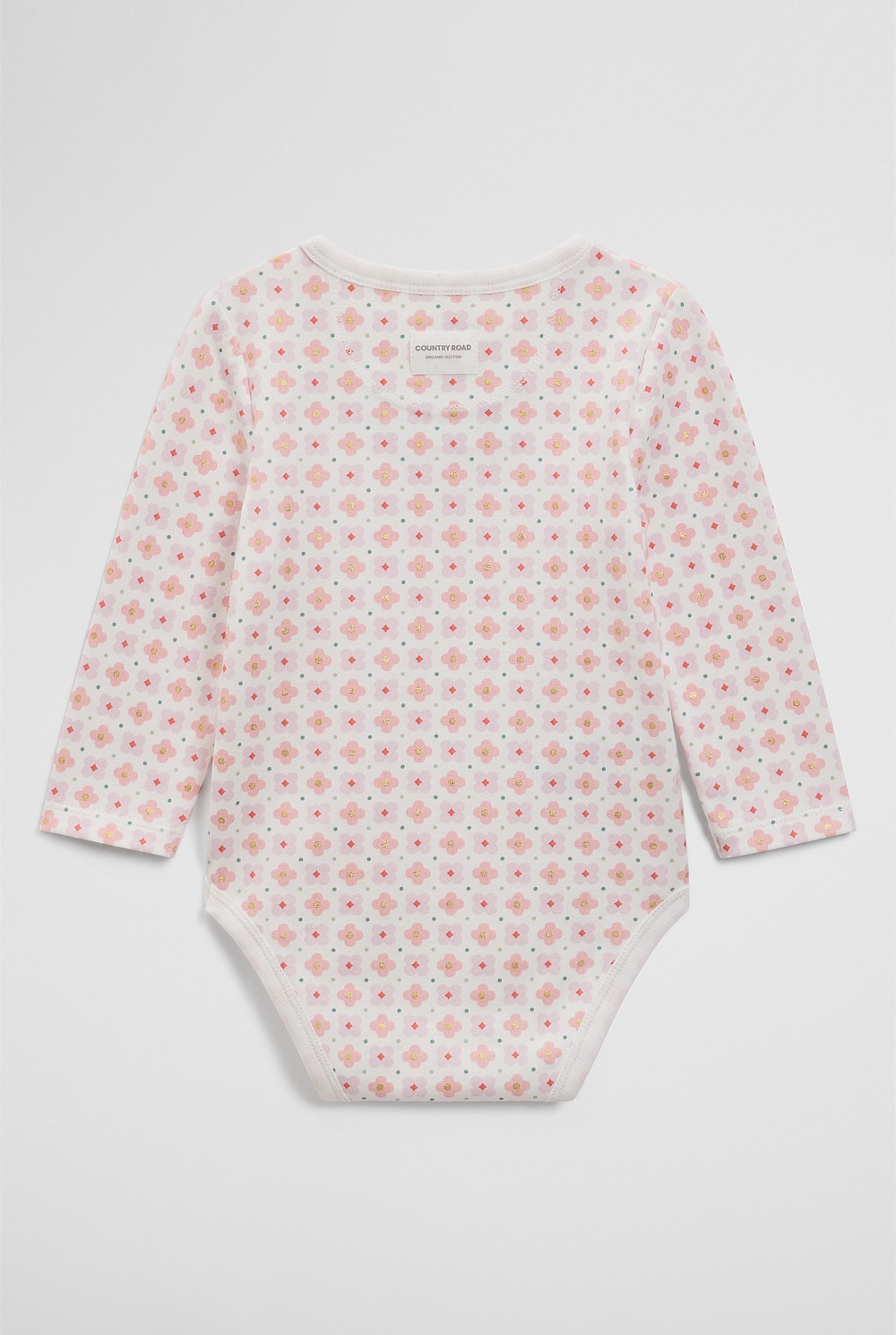 Long Sleeve Pointelle Frill Bodysuit
