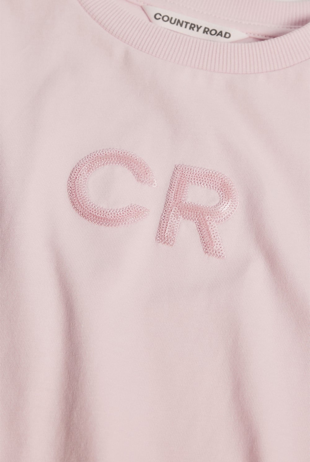 Australian Cotton Short Sleeve Sequin Logo T-Shirt