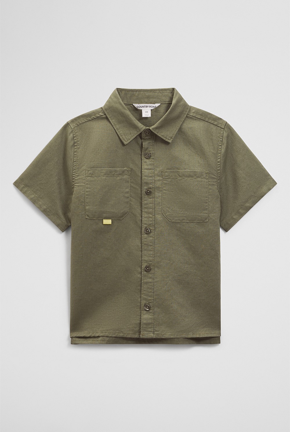 Short Sleeve Pocket Detail Shirt