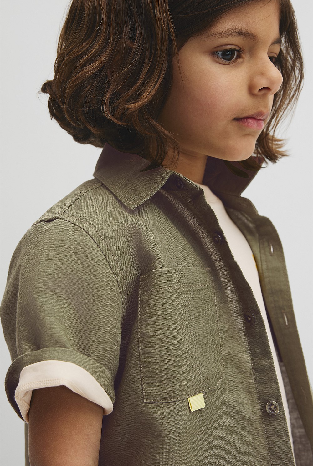 Short Sleeve Pocket Detail Shirt
