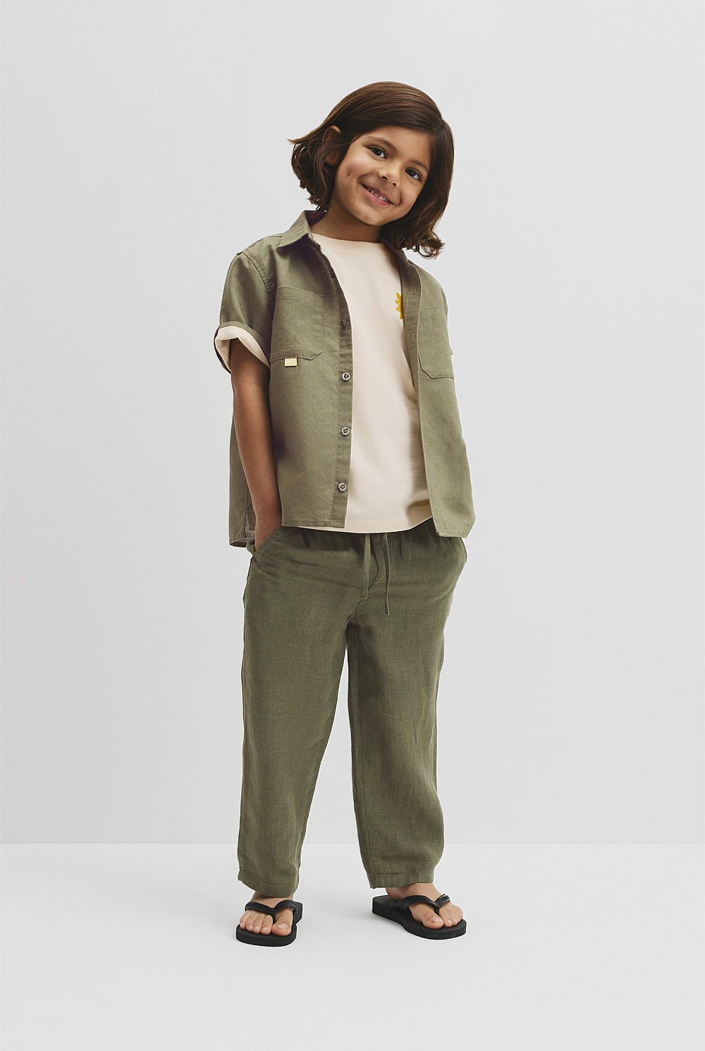 Short Sleeve Pocket Detail Shirt
