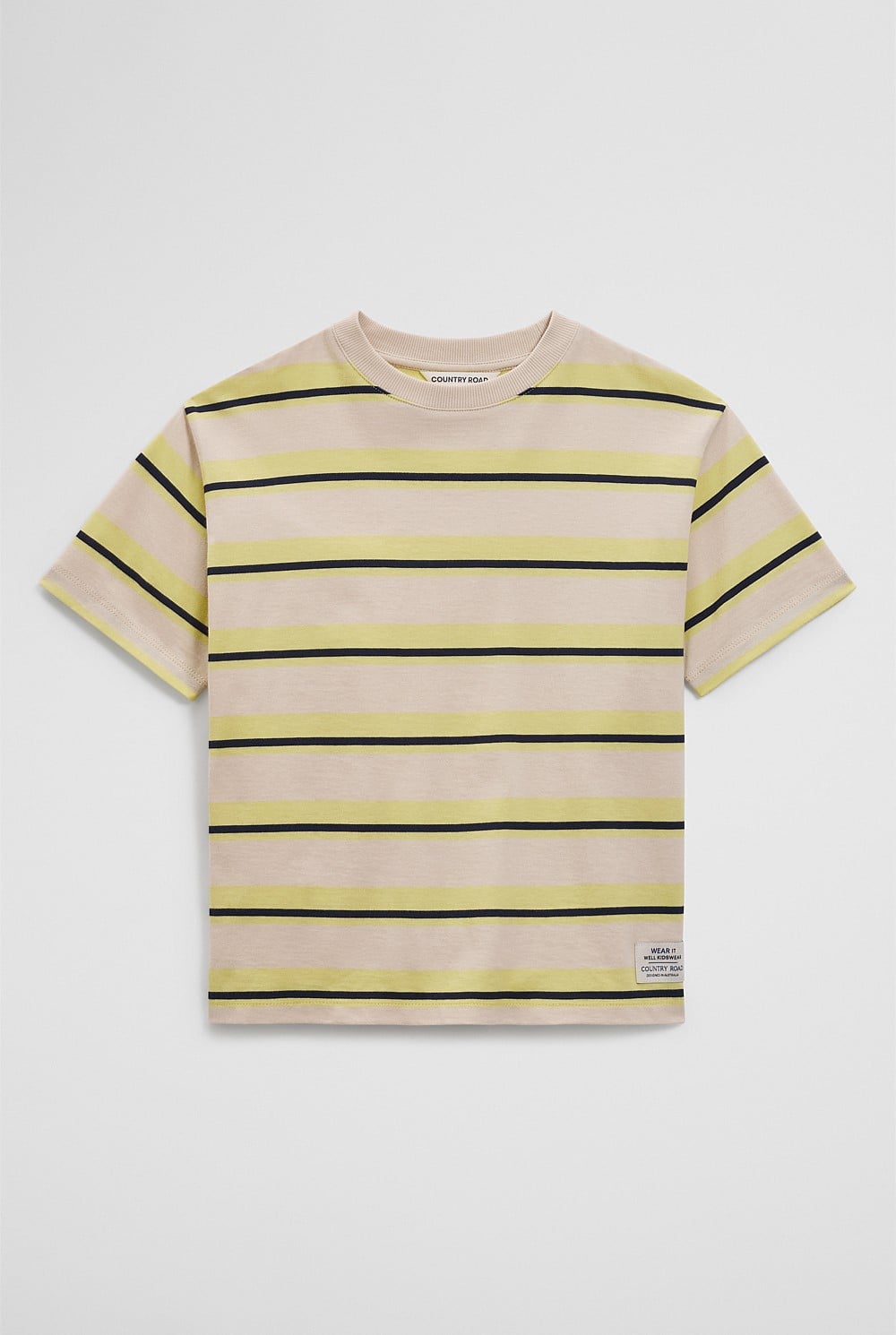 Oversized Stripe Short Sleeve T-Shirt