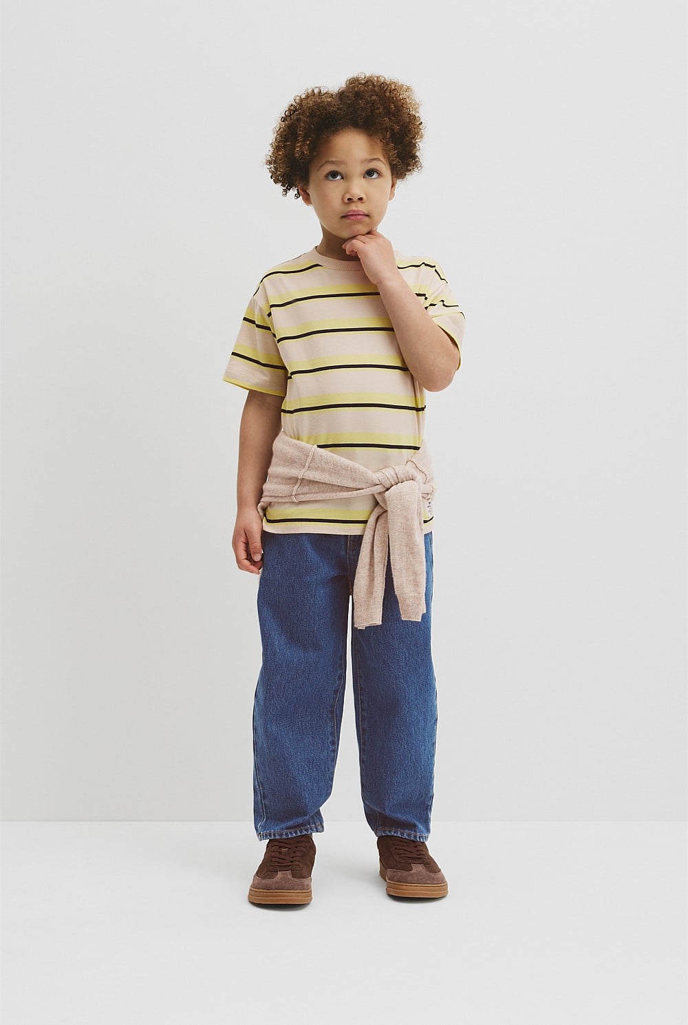 Oversized Stripe Short Sleeve T-Shirt