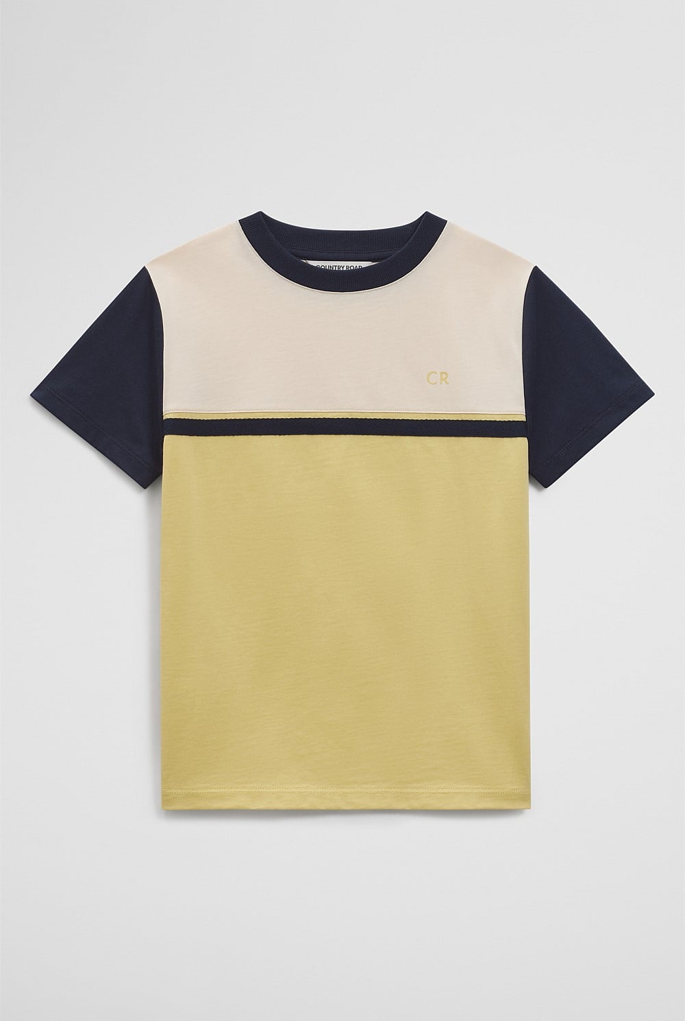 Relaxed Contrast Splice T-Shirt