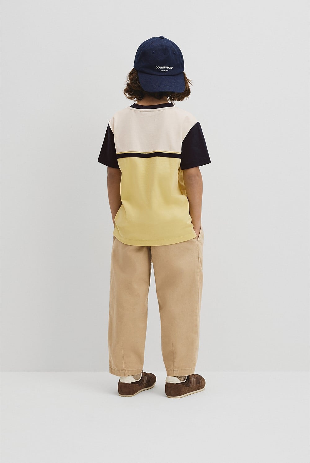 Relaxed Contrast Splice T-Shirt