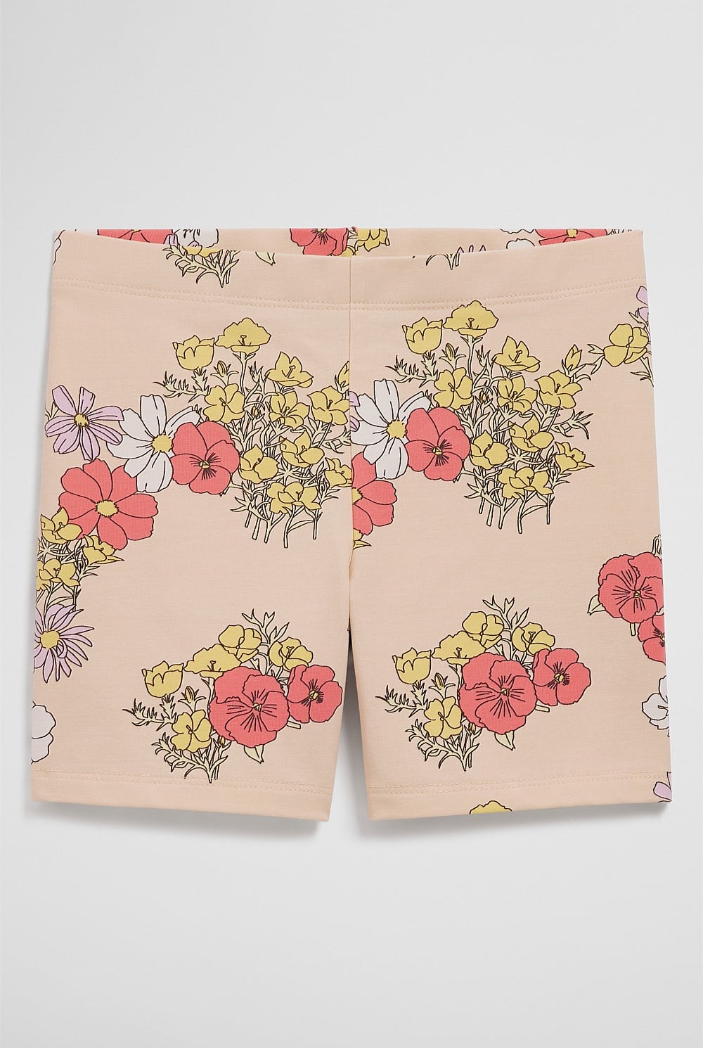 Organically Grown Cotton Blend Printed Bike Short