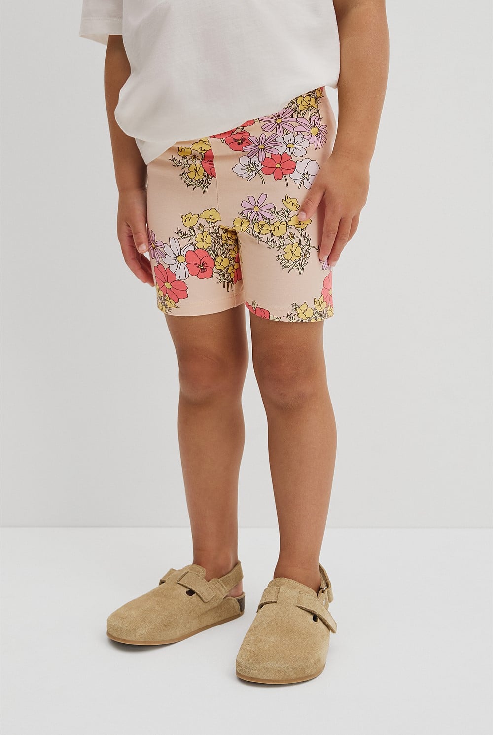 Organically Grown Cotton Blend Printed Bike Short