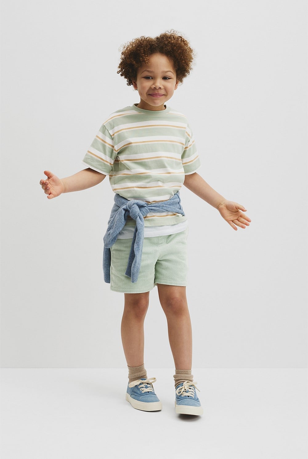 Oversized Stripe Short Sleeve T-Shirt