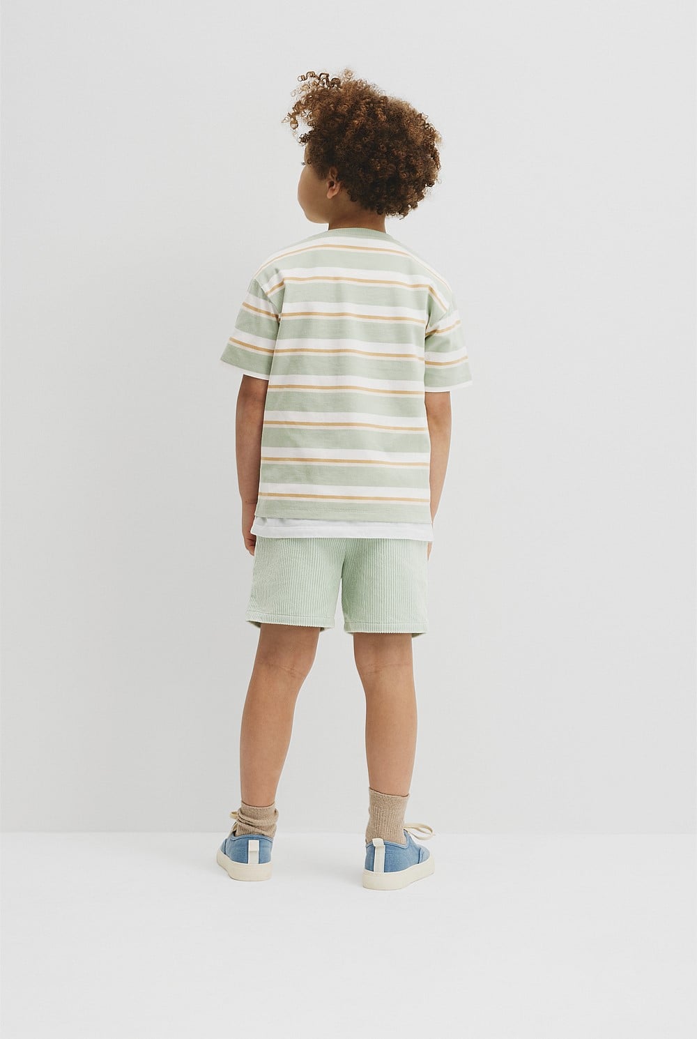 Oversized Stripe Short Sleeve T-Shirt