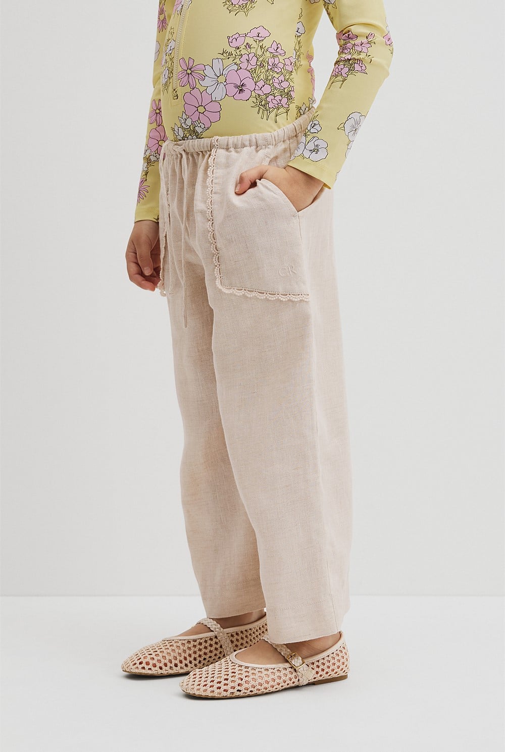 Linen Wide Leg Pant