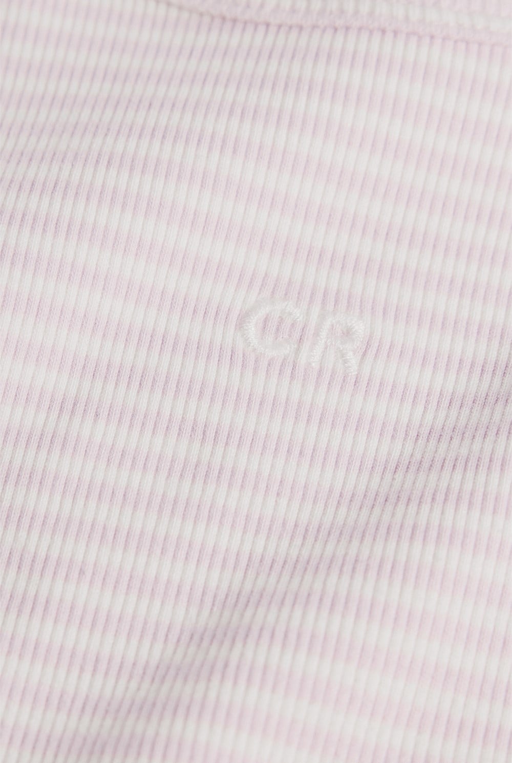 Australian Cotton Blend Short Sleeve Stripe Rib T-Shirt