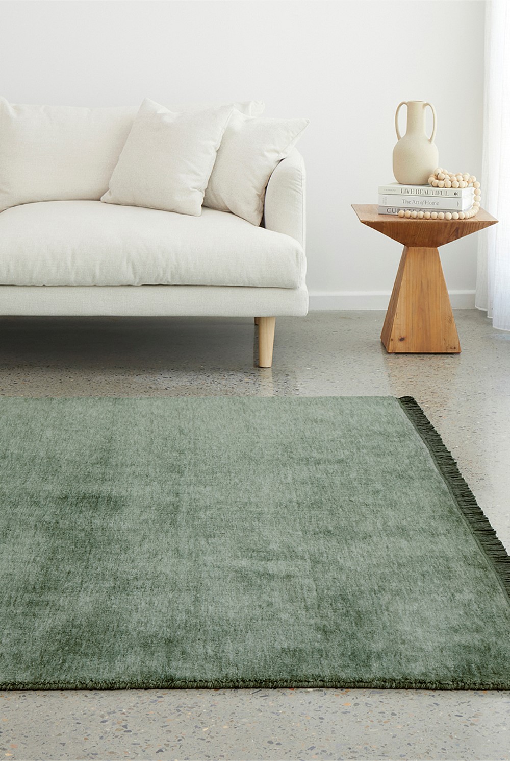Kinship Sage Green Rug 400x300cm