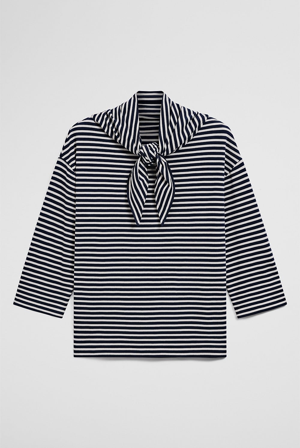 Australian Cotton Scarf Crop Sleeve T-Shirt