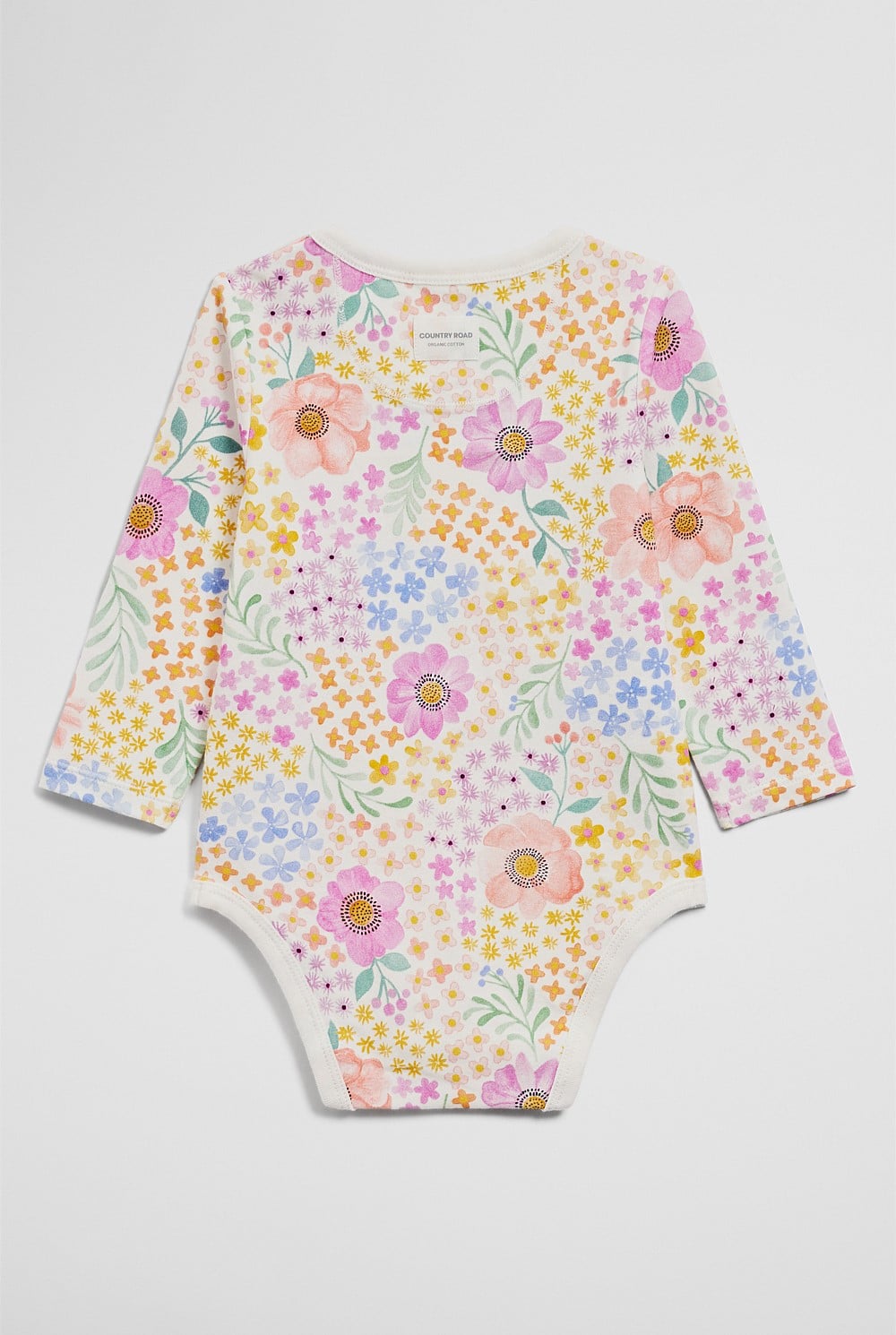 Jersey Print Long Sleeve Bodysuit