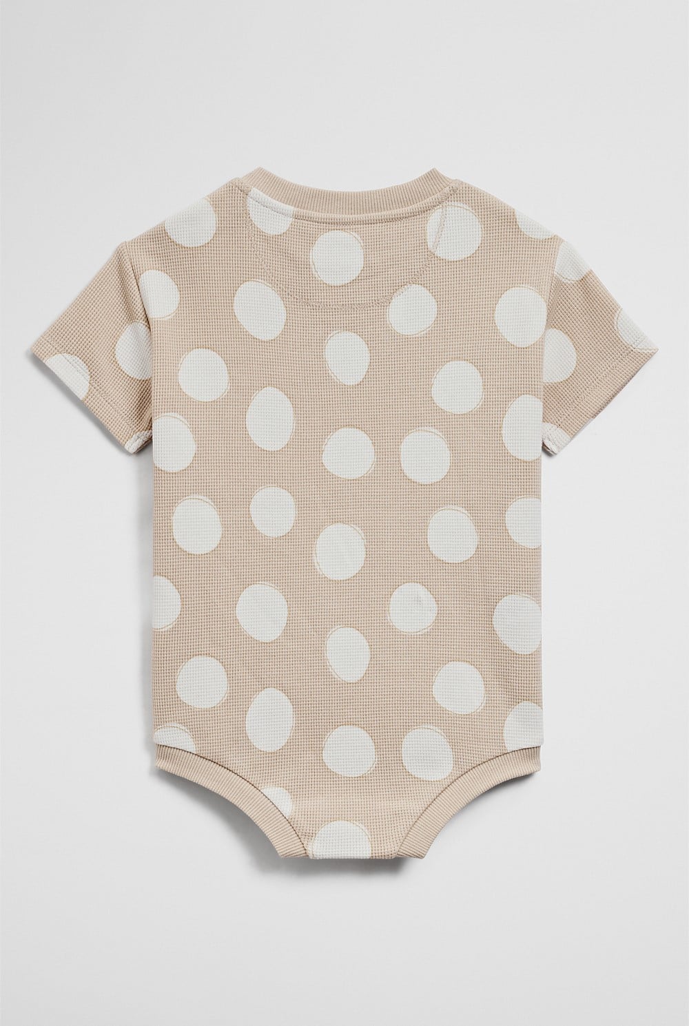 Oversized Waffle Short Sleeve Bodysuit