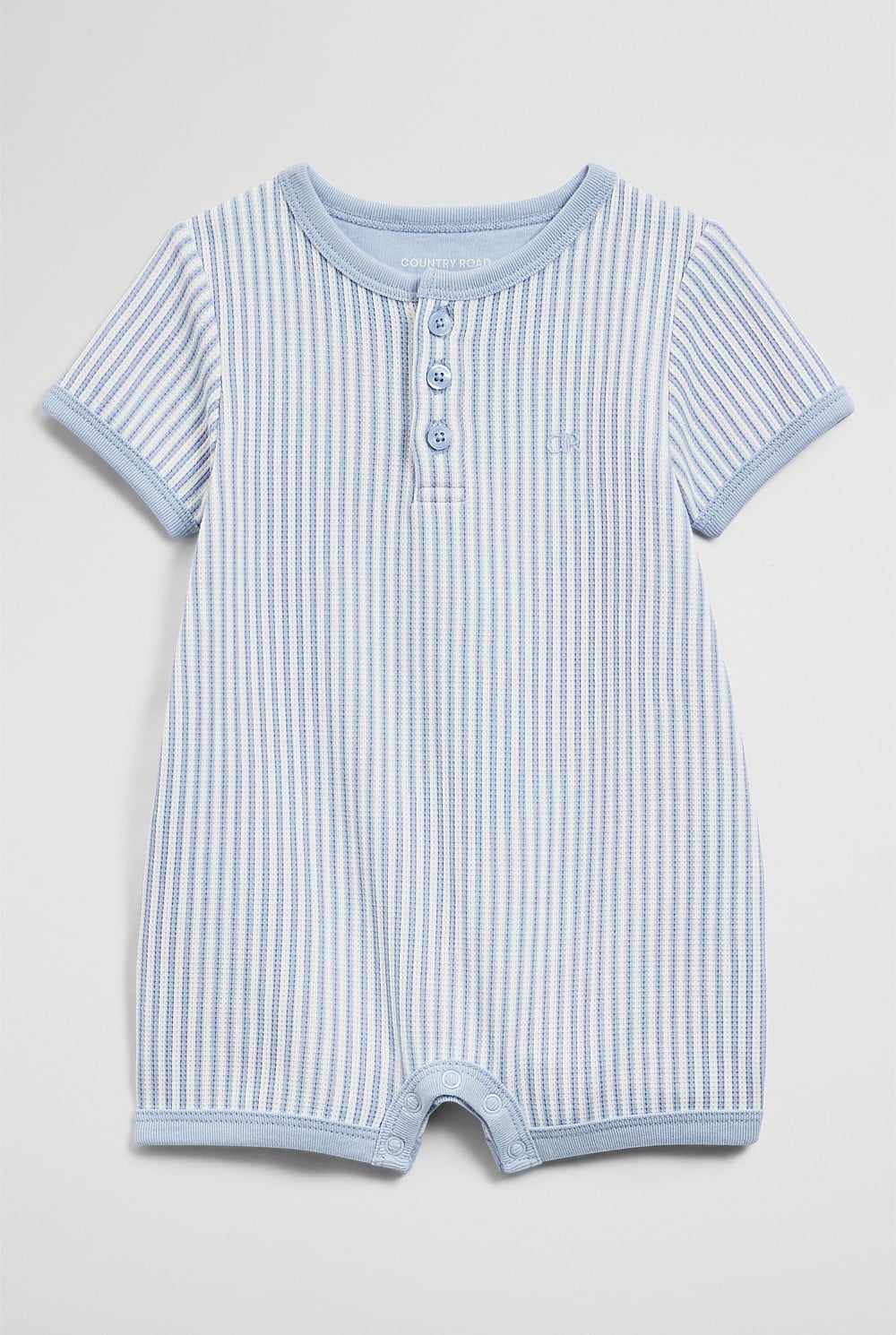 Short Sleeve Waffle Romper