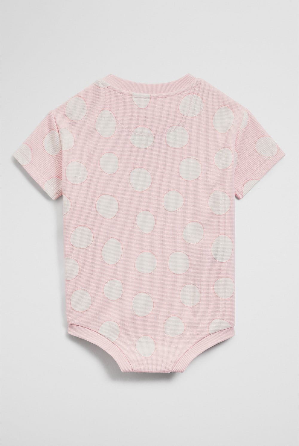 Oversized Waffle Short Sleeve Bodysuit