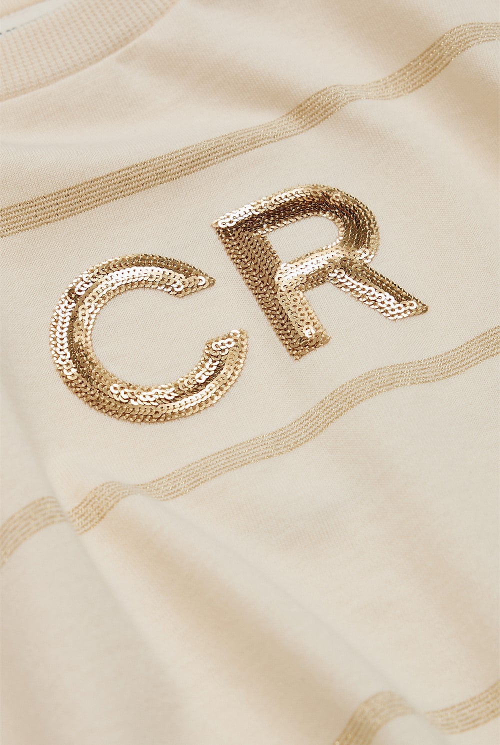 Short Sleeve Sequin Logo T-Shirt