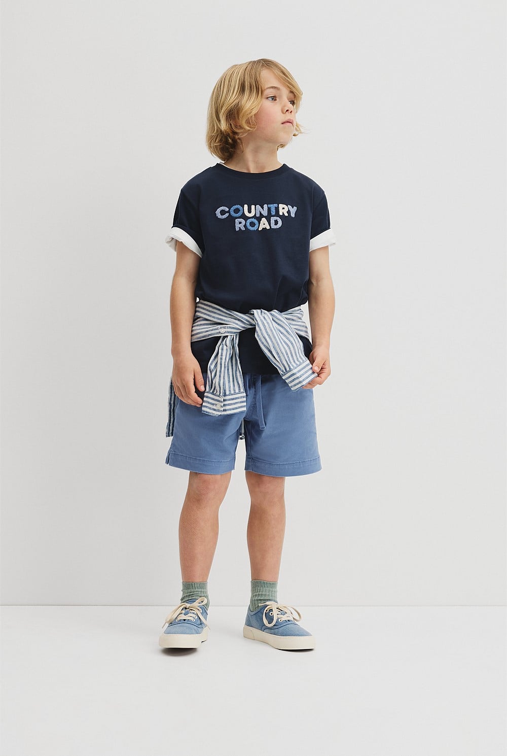Australian Cotton Short Sleeve Boucle T-Shirt
