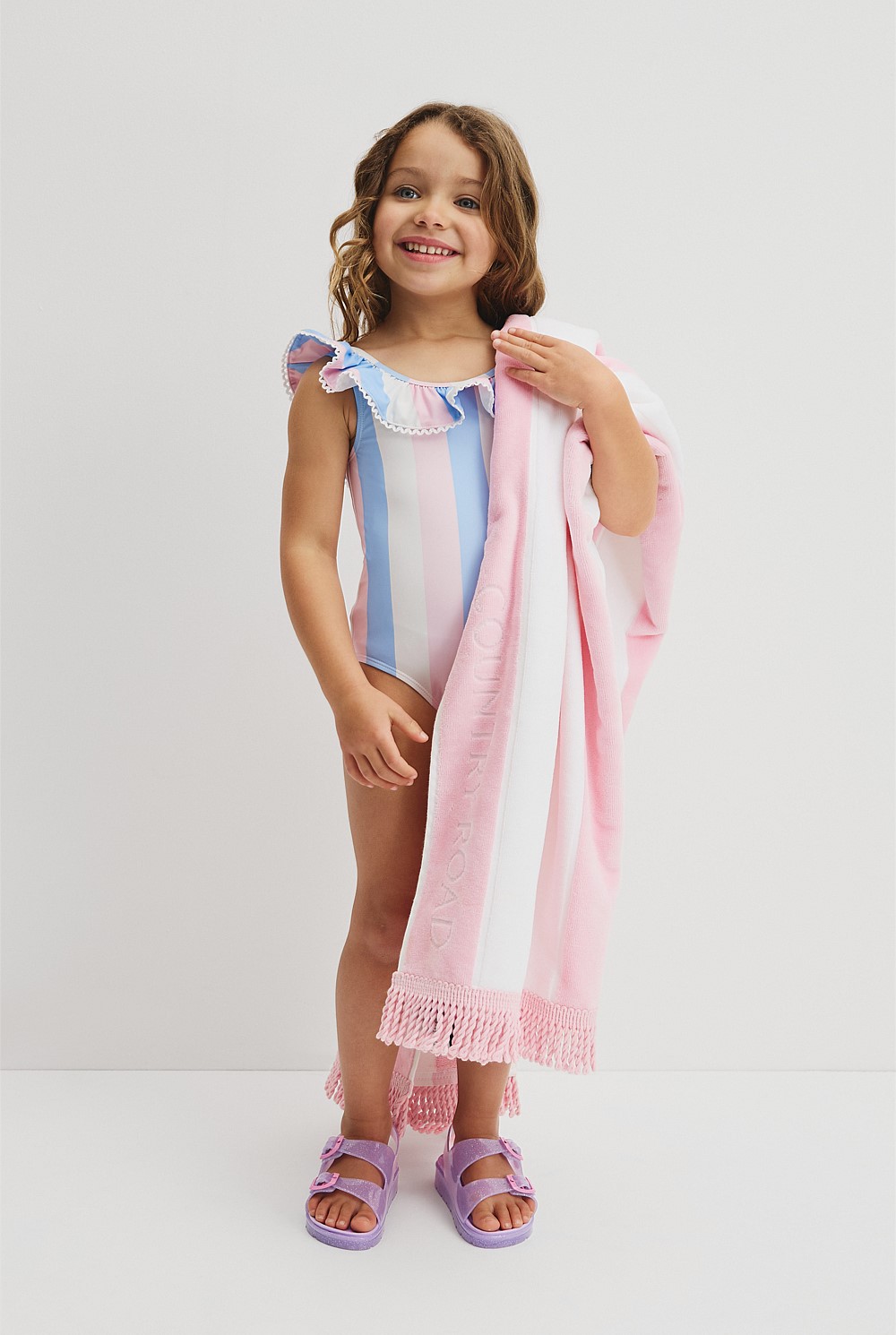 Sleeveless Frill Swimsuit
