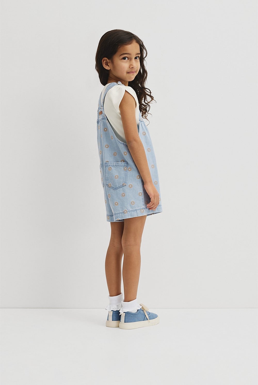 Embroidered Lyocell Overall