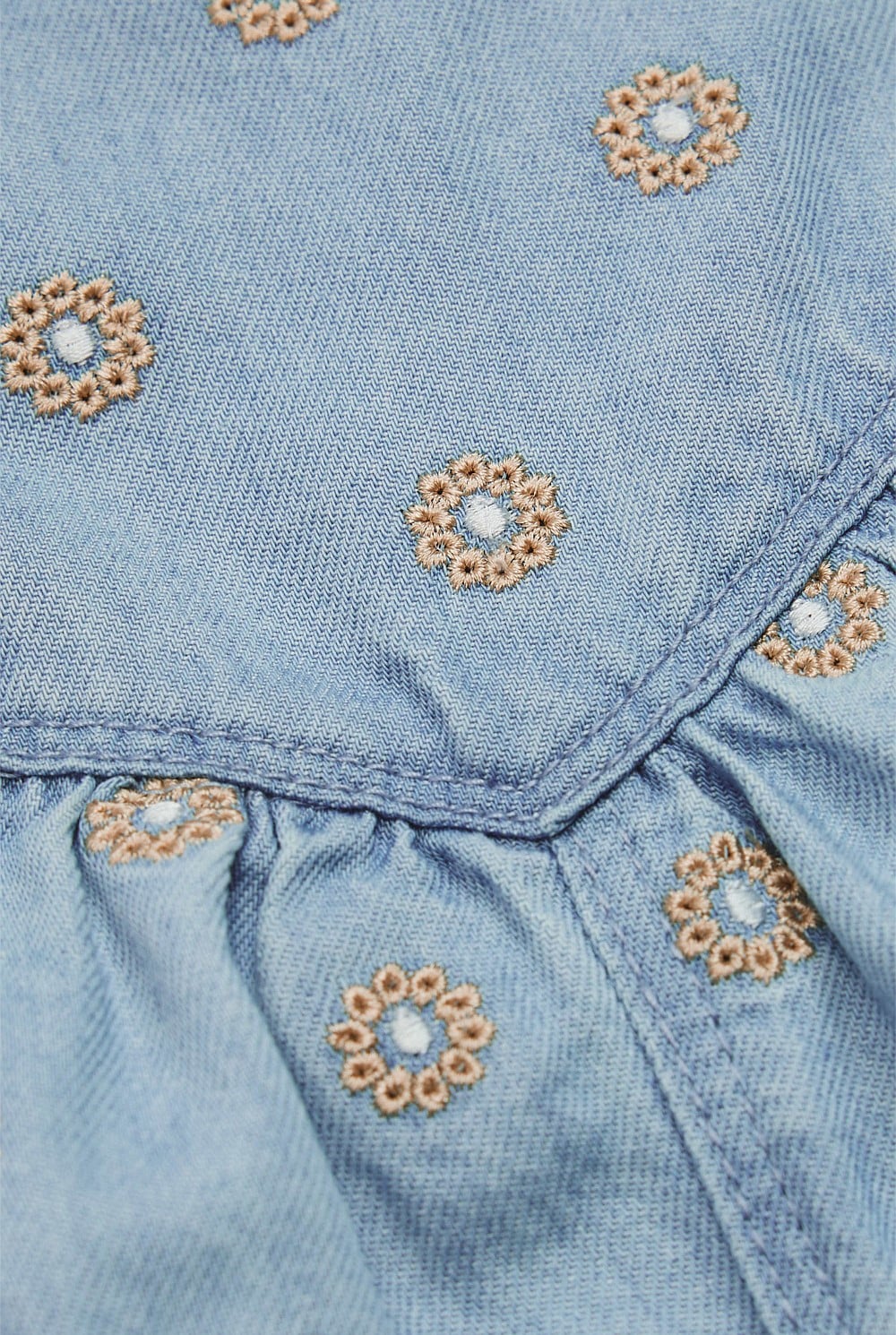 Embroidered Lyocell Overall