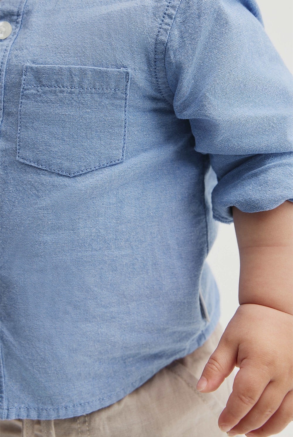 Long Sleeve Chambray Shirt