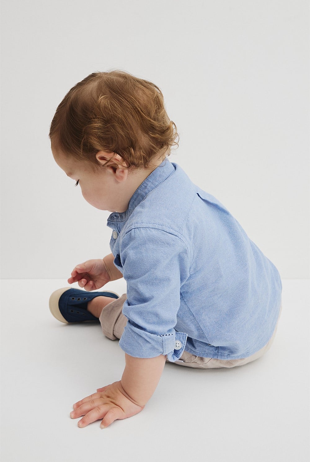 Long Sleeve Chambray Shirt