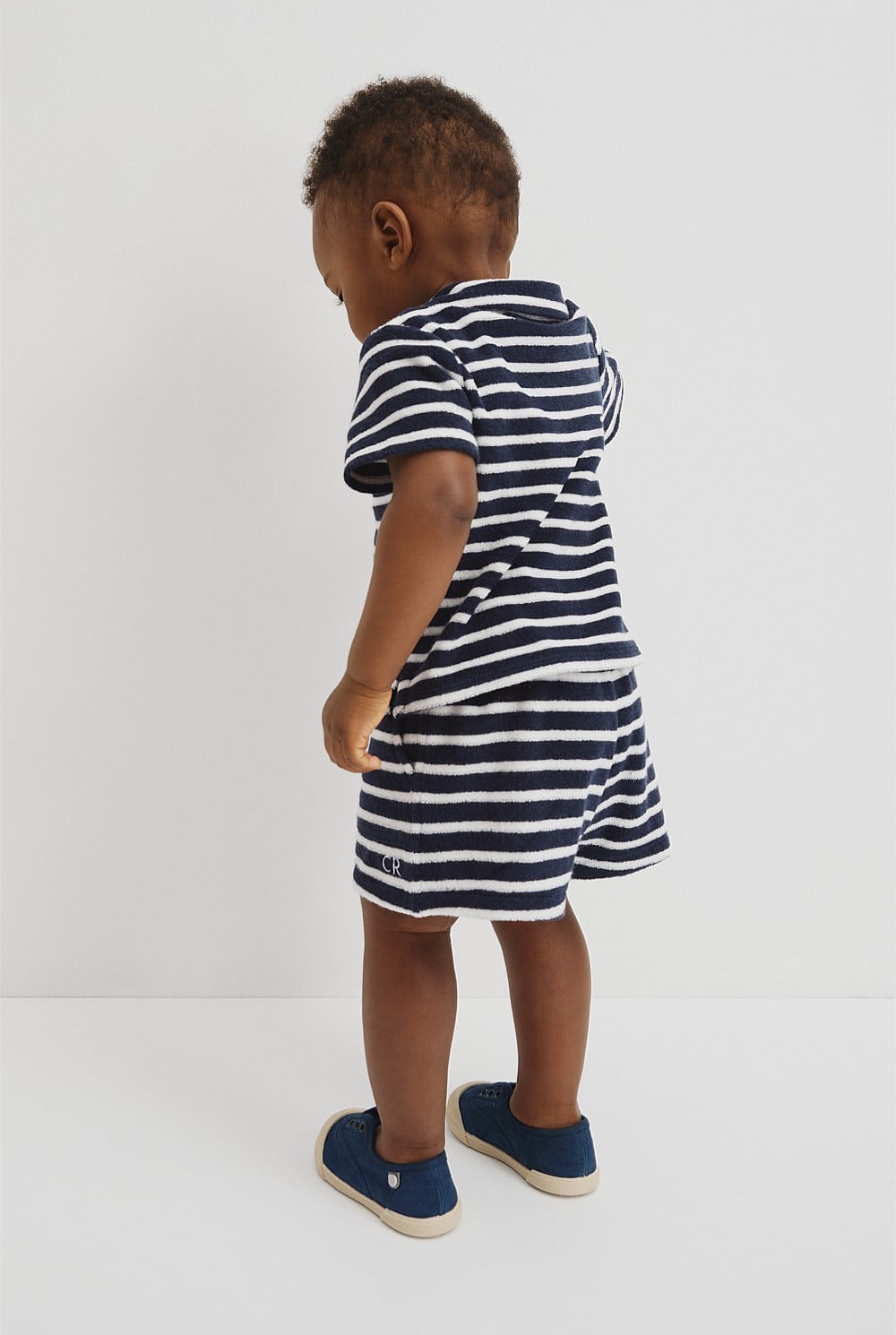 Relaxed Fit Stripe Terry Polo